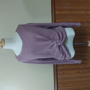 Dreamers Front Knot Sweater L